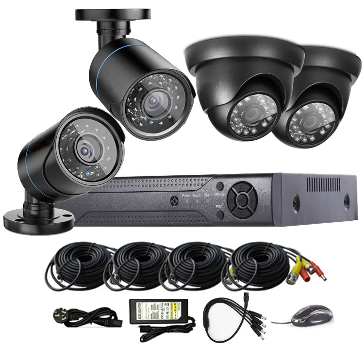 4CH AHD CCTV DVR 1080P Security Camera Video Surveillance KiT