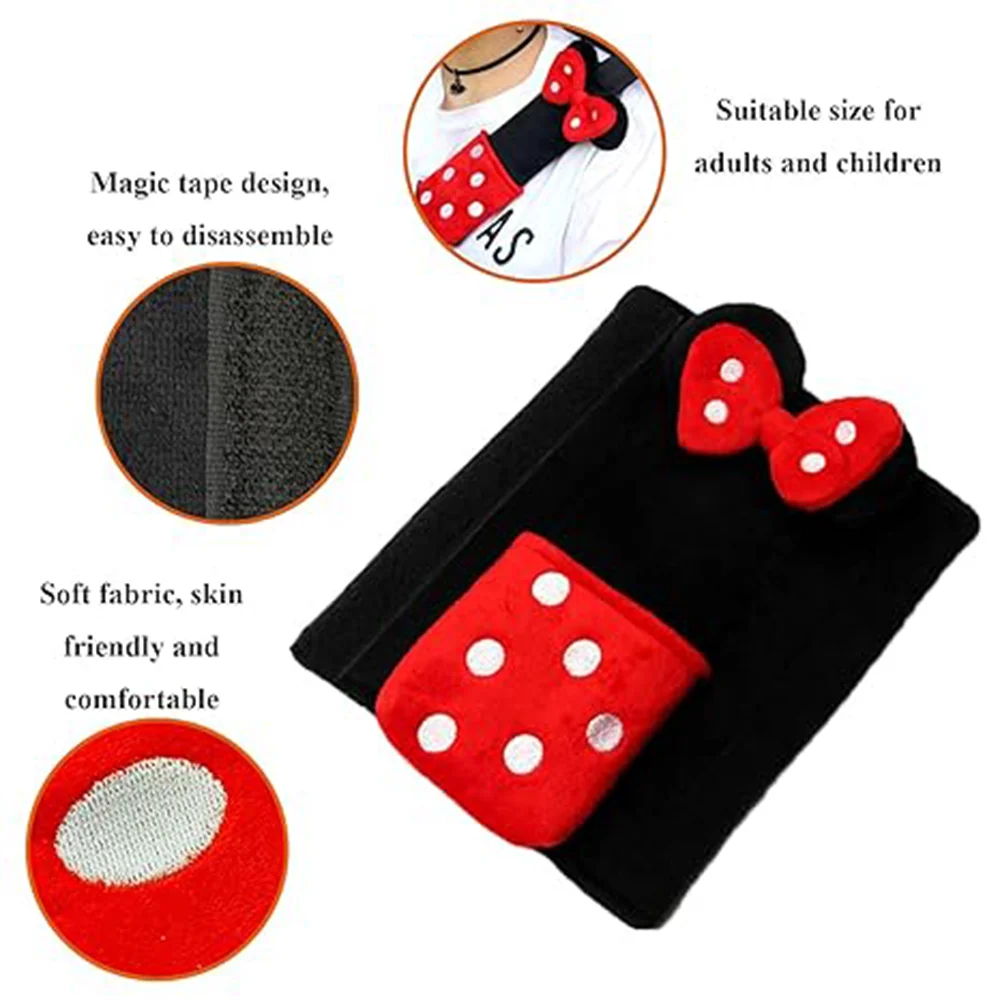 Skin-Friendly Cute Cartoon Car Seat Belt Cover Pads Ultimate Comfortable Seatbelt Pad Children Face Protector