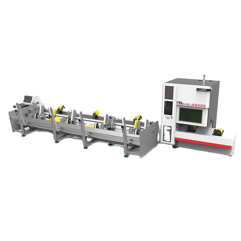 JQLASER fiber laser pipe cutting machine for metal tube 1.5kw 2kw 3kw /Труборез лазерный с чпу