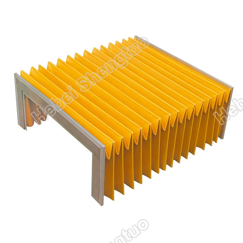 shengtuo Folding type Flexible cnc way bellow cover for machine tools