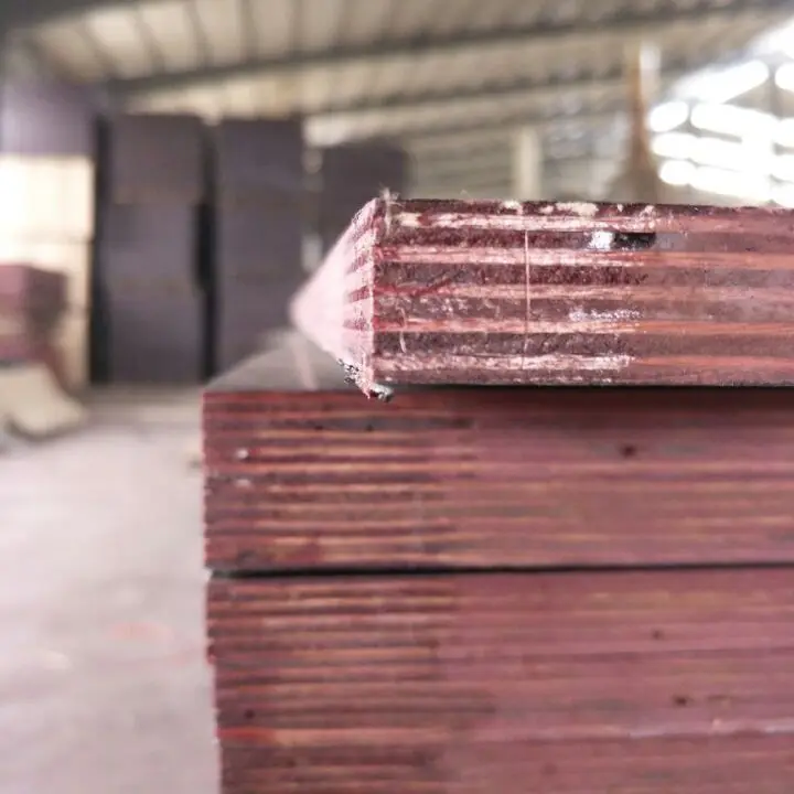 Full Poplar Two Times Hot-Press Film Faced Plywood / Marine Plywood for Building