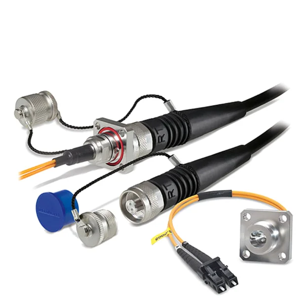 Fiber Optical Rosenberger Duplex Connector RDC Waterproof Patch Cable SM MM 2C 2F IDC FTTA solution for 5G Base Station Outdoor