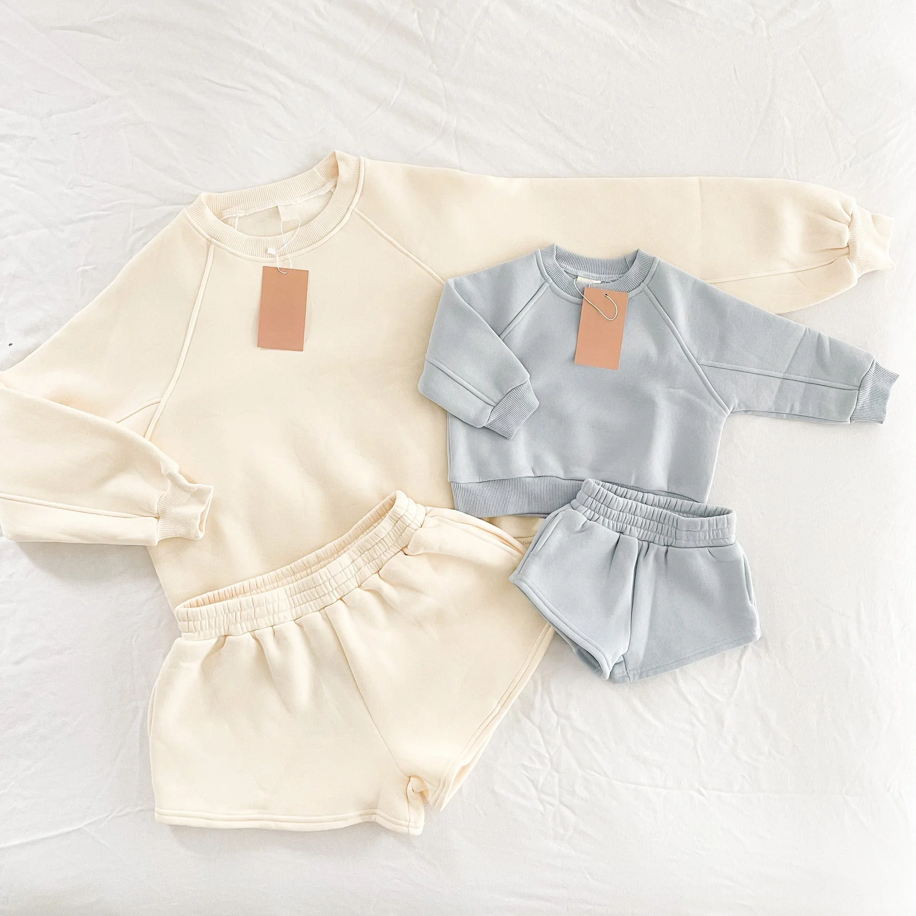 OEM Custom Logo Wholesale Mom And Son Matching Outfits Mommy And Me Short Clothing Sets