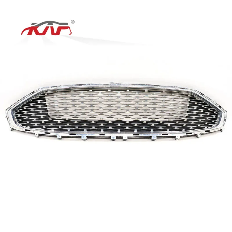 Car Accessories Honeycomb FRONT BUMPER UPPER CHROME GRILLE Auto Parts Front Grille For Ford Mondeo fusion 2019