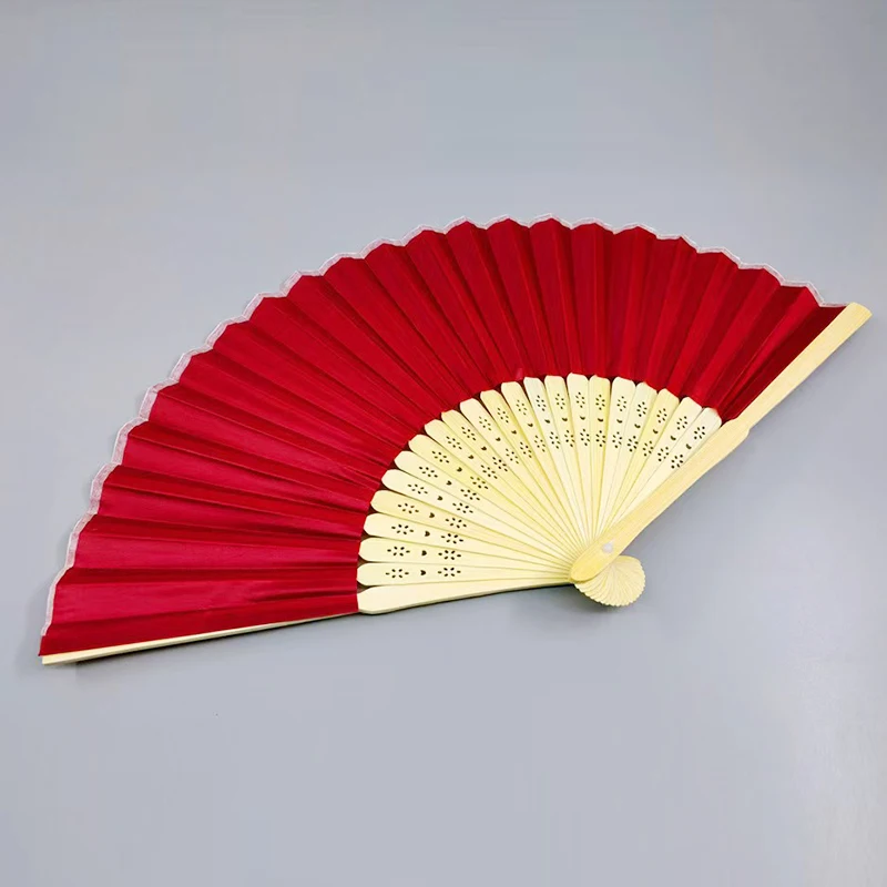 Chinese Style Bamboo Openwork Folding Fan with Sandalwood Scent Personal Handheld Wedding Decoration Birthday Gifts