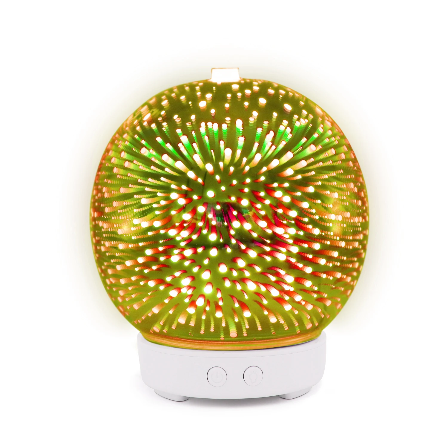 
 Home Appliances LED Light Diffuser Film 3D Glass Aroma Diffuser Aromatherapy Essential Oil Diffuser Air Humidifier  