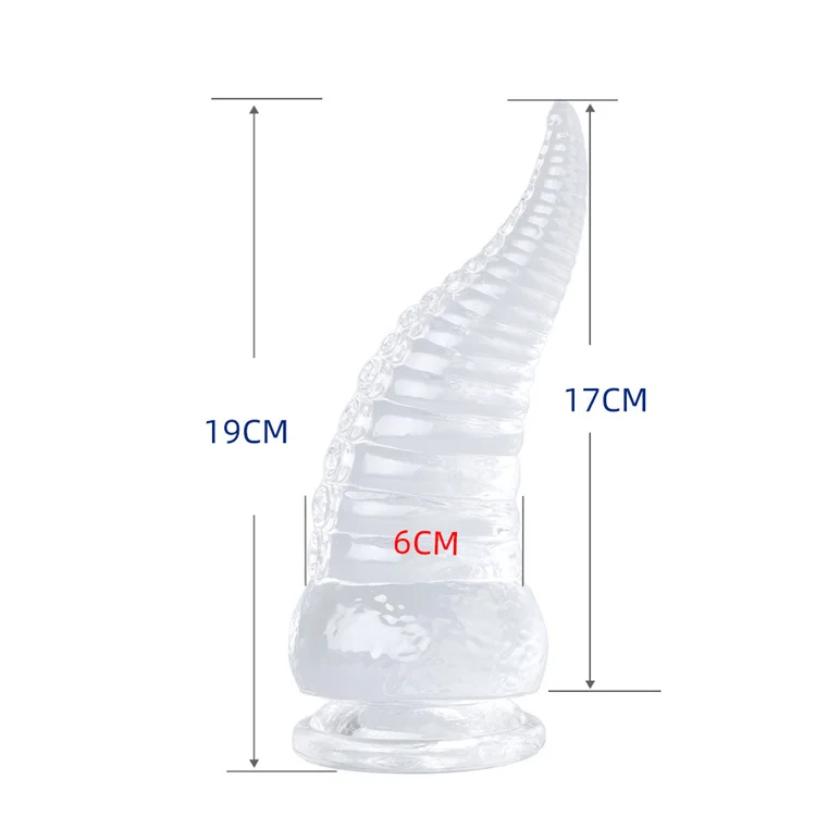 SM Anal Dilator Octopus Sex Toy Dildo Soft Crystal Long Tentacle Octopus Anal Plug With Suction Cup