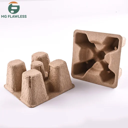 Molded Paper Tray For Electronics equipment degradable Industrial Packaging can be customized custom packing paper manufacturer