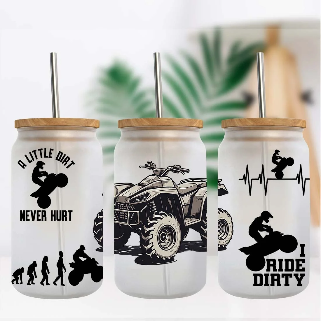 uv dtf cup wrap transfers free shipping, Four Wheel uv dtf cup wrap transfers Free Shipping for ATV Lovers Fans