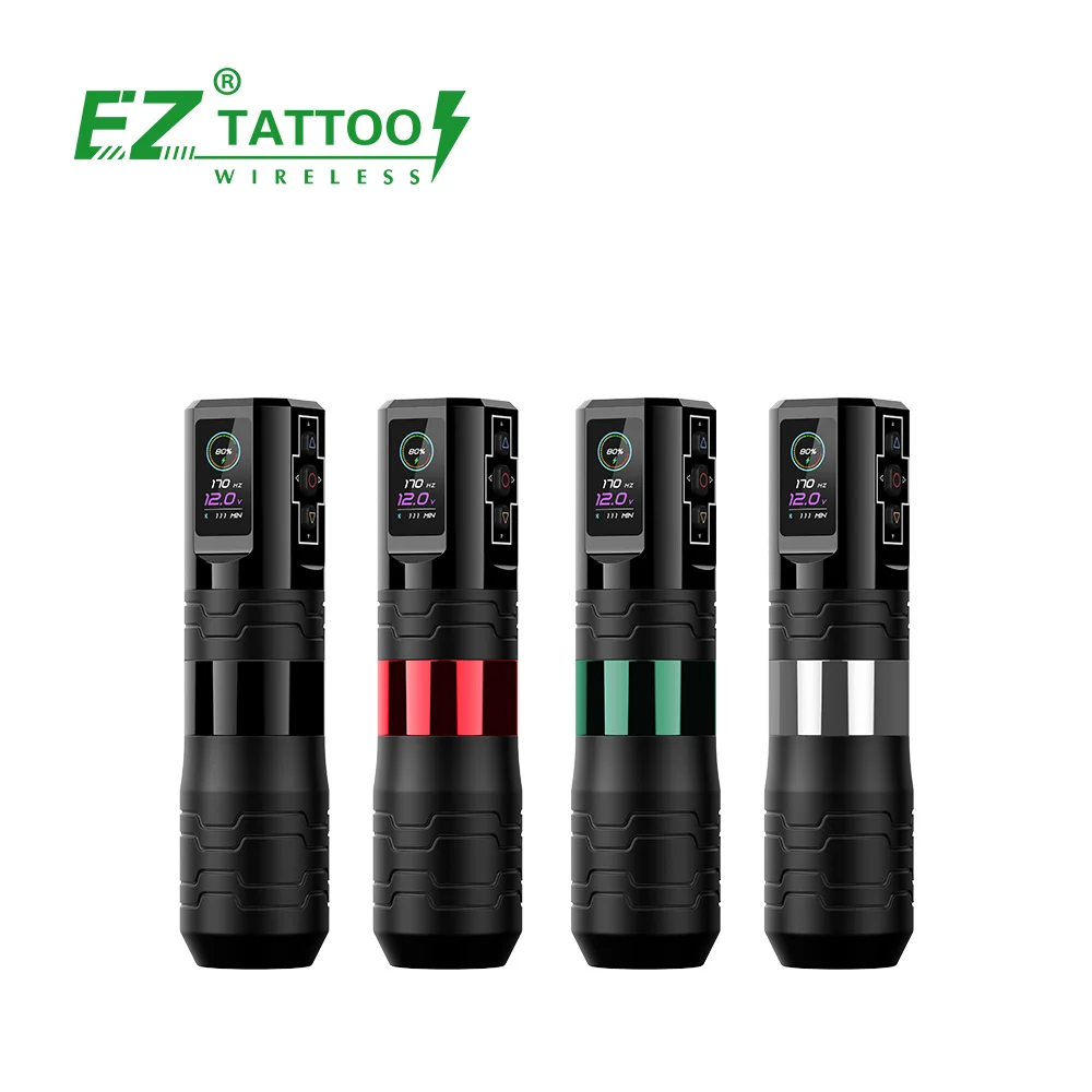 Wholesale EZ Tattoo P3 PRO Turbo 5.0mm Stroke Permanent Wireless Tattoo Gun with External Rotor Brushless Motor