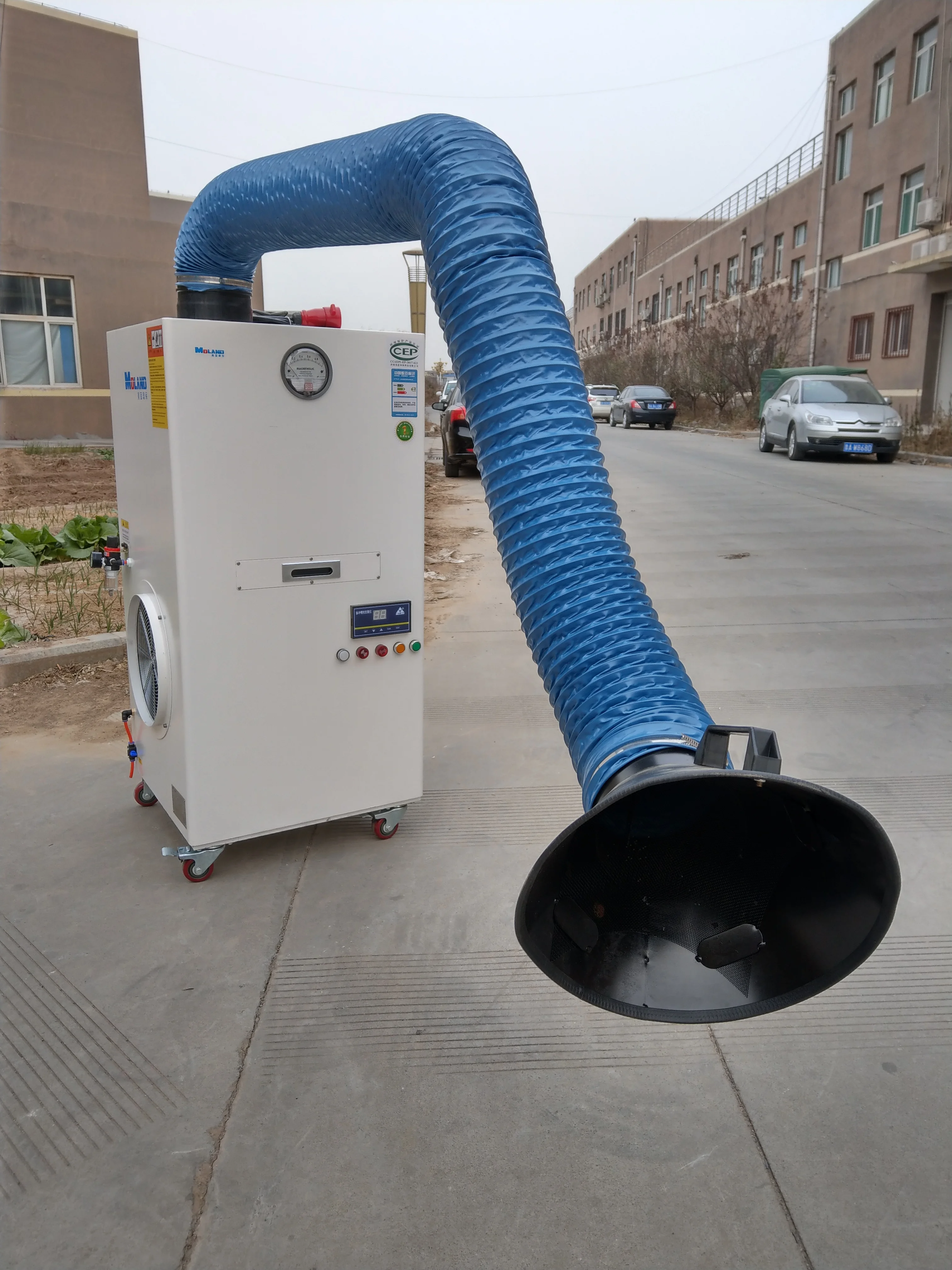 1.5kw Industrial Portable Air Filtration System/welding Smoke Dust Collector/welding Fume Extractor With Ce Certification
