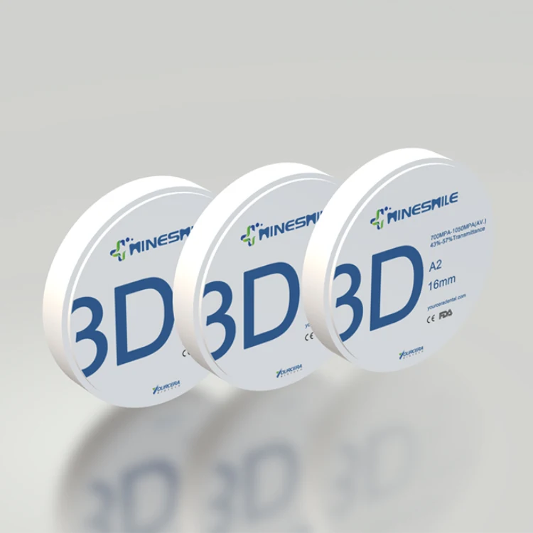 china wholesale dental material plant 4D Multilayer dental ceramic customised zirconia false teeth