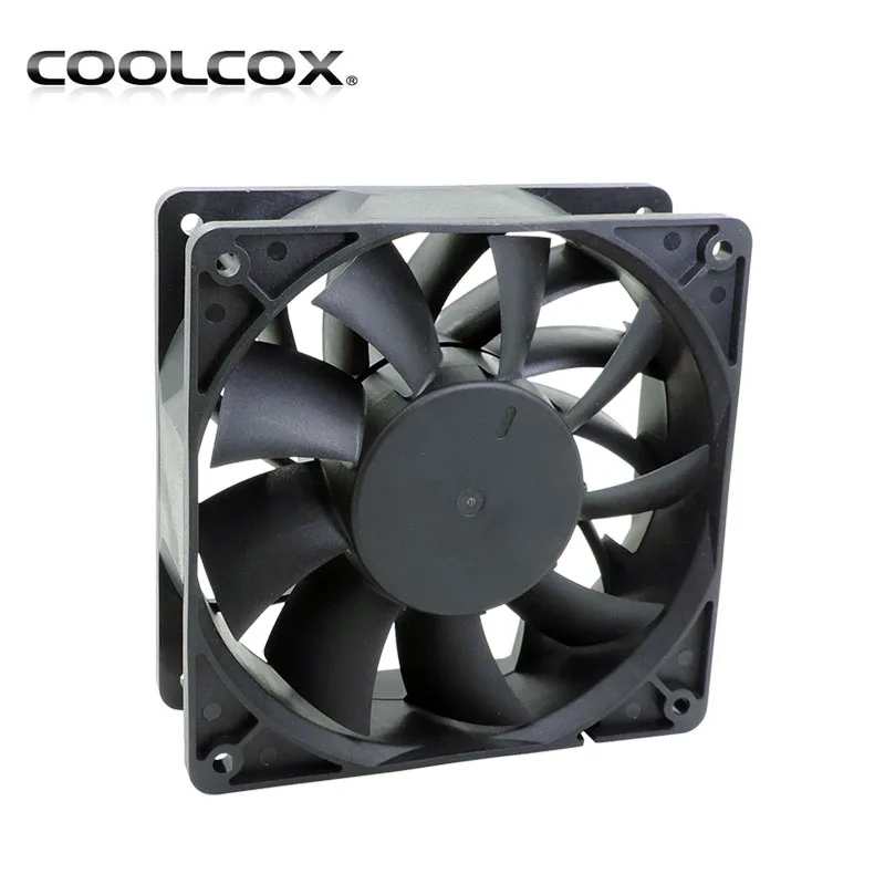 CoolCox 120x120x38mm DC axial fan,12038,copper tube,suitable for power chassis,industrial PC
