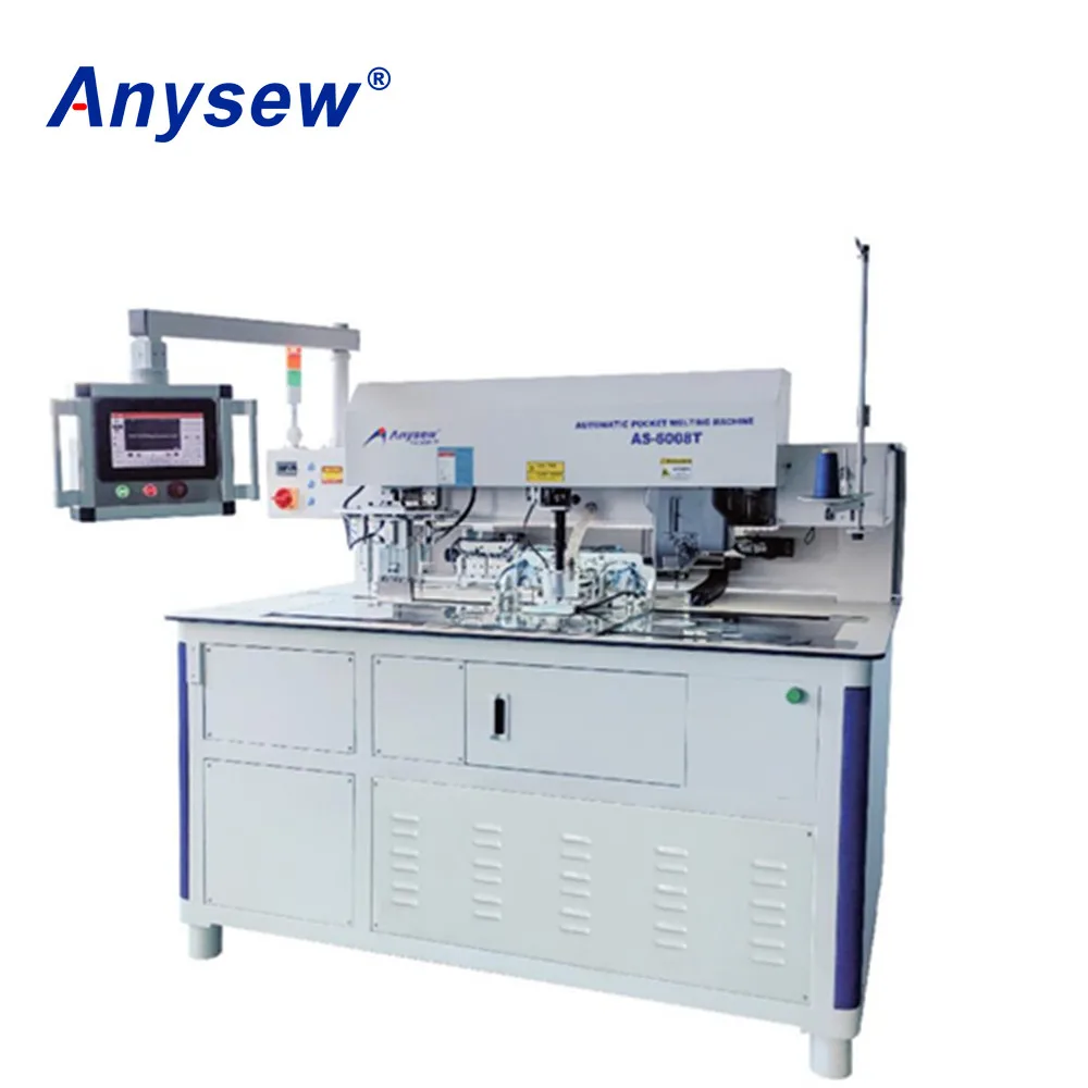 AS-6008T Фирменная Автоматическая карманная сварочная швейная машина Anysew