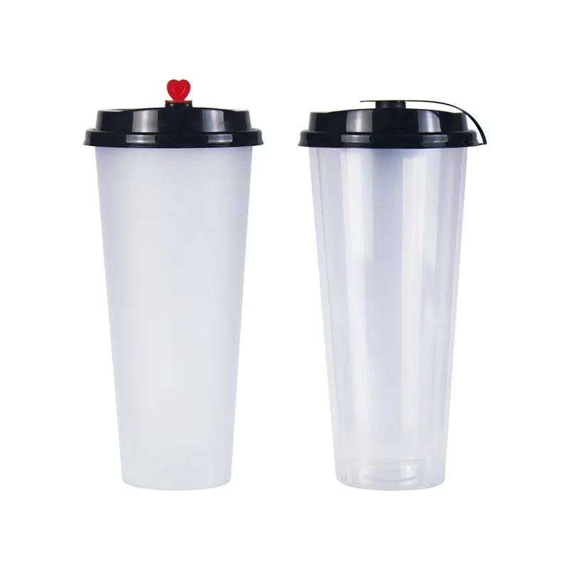 Milk tea cup disposable transparent plastic water fruit tea cold drink cup fruit juice drink drink packaging cup