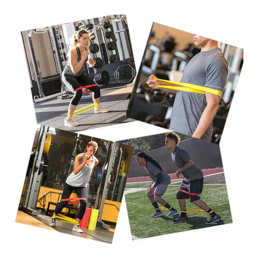 
Rubber Resistance Elastic Fitness Training Loop Band Workout Pull Rope Expander Gym CrossFit Equipment 