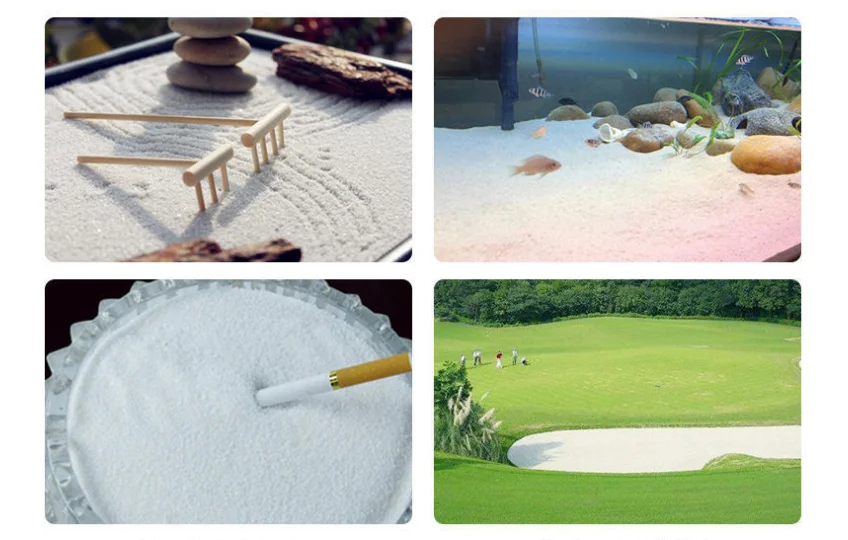 99% High purity White Quartz Silica Sand for glass production ceramics applications From China