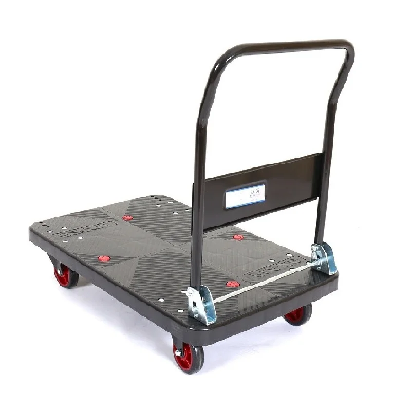 Load 150KG/300KG Steel Platform Trolley Cart Factory Portable Moving 4 rounds dollies