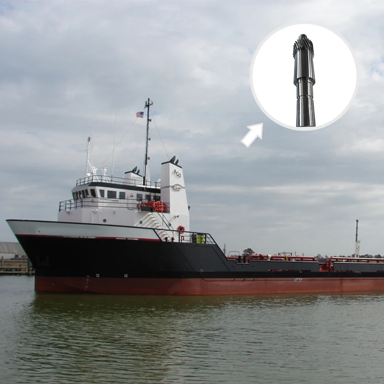 Precise Transmission Power Tiller Gear Shaft Customized Steel Large Spline Gear Shaft