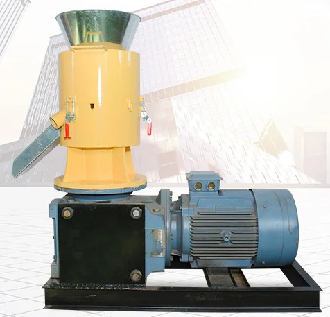Three phases 380V Biomass pellet maker extruder sawdust combustible flammable ignitable flat die wood chip pellet making machine
