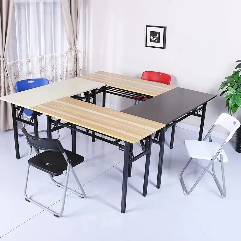 2022  Low Cost Classic Staff Office Table Design Wood Computer Table Office Fold Table Office