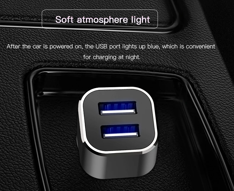 Китайский производитель сотовый телефон 12-24 В двойной Usb-порт автомобильная розетка умное автомобильное мобильное зарядное