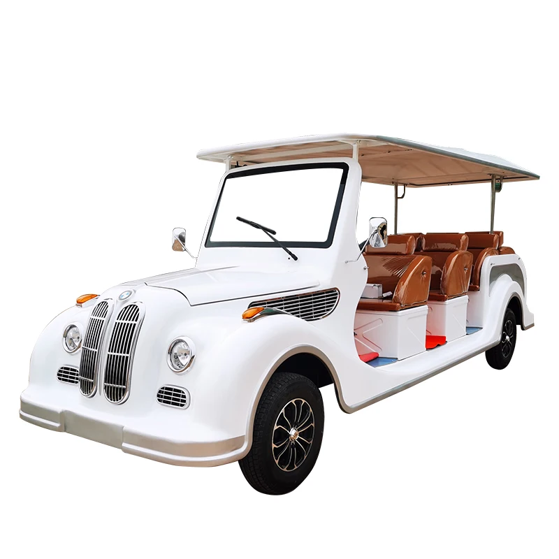 Factory wholesale custom manufacturing 11-14 seat electric sightseeing classic cars