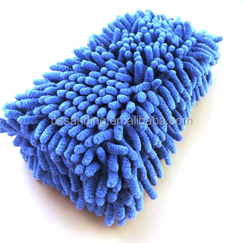 Premium 1500gsm Chenille  Microfiber Sponge, Car Cleaning  Noddle Chenille Sponge Cloth