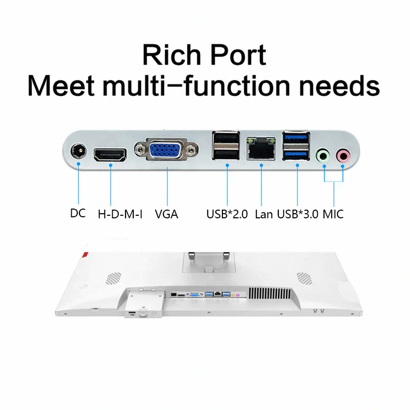 Factory Price  27 Inch Gaming Computer i7 i9 DDR4 16GB 512GB SSD All In One PC Monoblock Desktop Computer