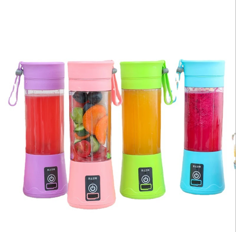 hot sale 380ml rechargeable portable blender juicer Mixer Shaker Machine Electrical Juice Smoothies Juicer Cups portable blender