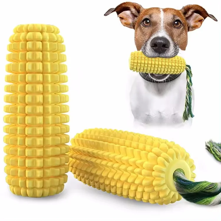 Hot Sale Corn Shape Puppy Chew Toy TPR Pet Dog Molar Toy Dog Interactive Toothbrush Toy