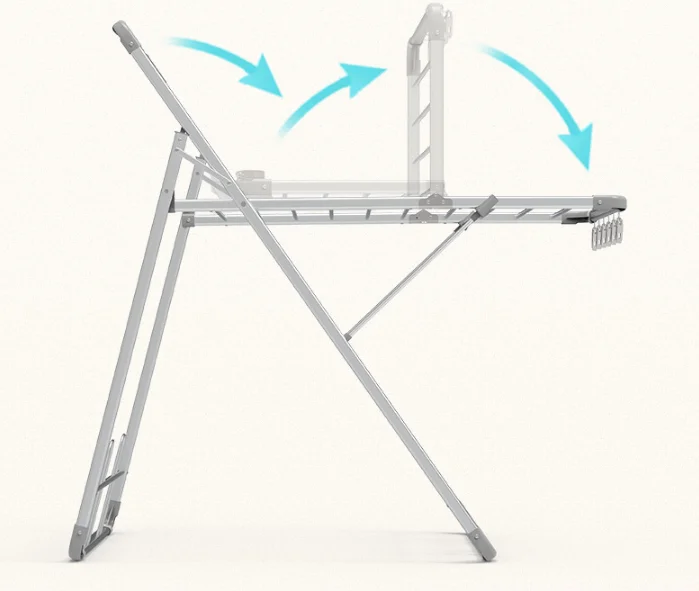 Factory Supply Foldable Clothes Drying Rack Saves Space Portable Dryer Collapsible Laundry Hanger Clothes Stand