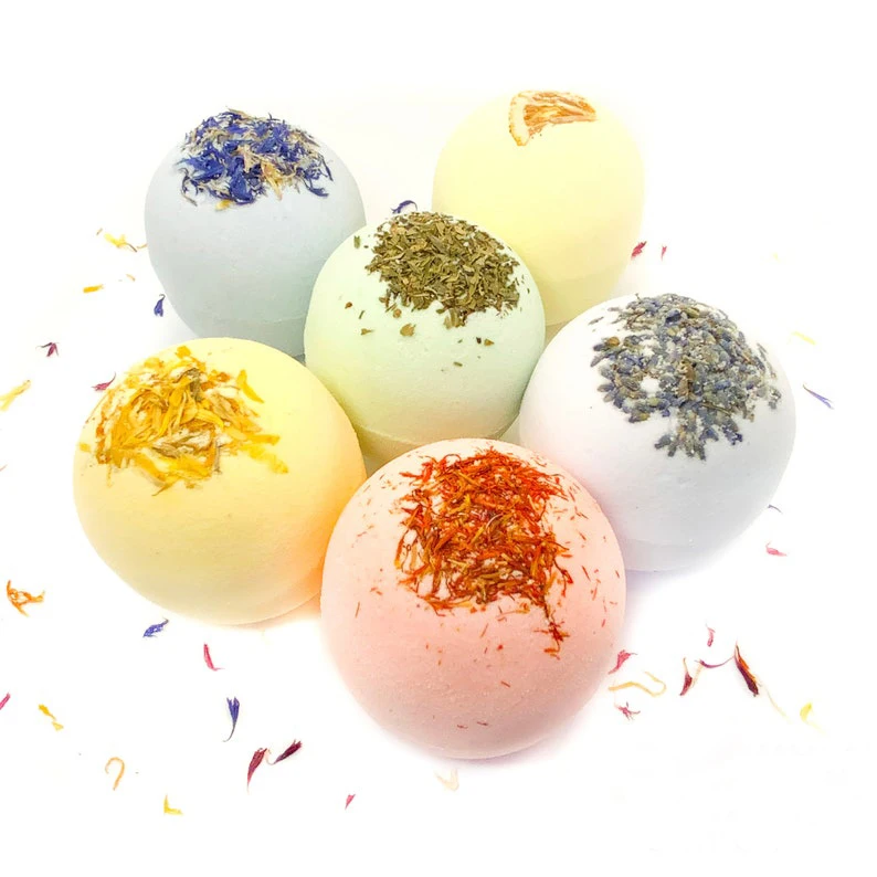 Романтический цветочный аромат увлажняет кожу, ароматизированные органические натуральные Бомбочки для ванной частной марки