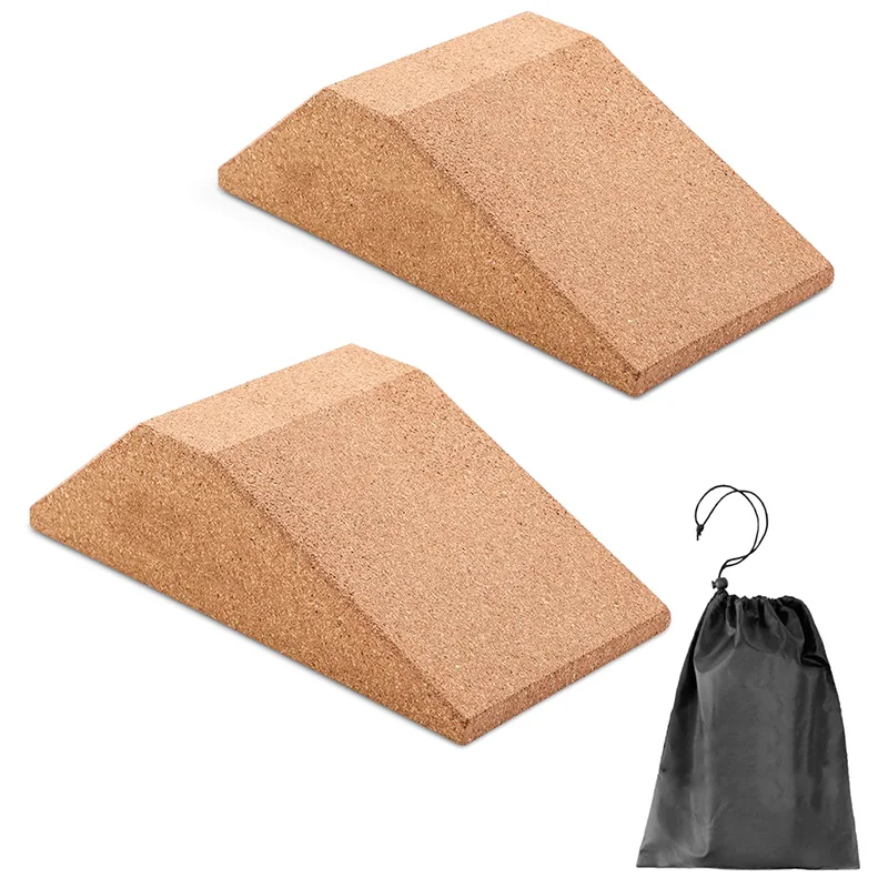 Нескользящая Регулируемая посадочная платформа блокировка для тяжелой атлетики тренировочная доска растяжка икры пробковые посадочные