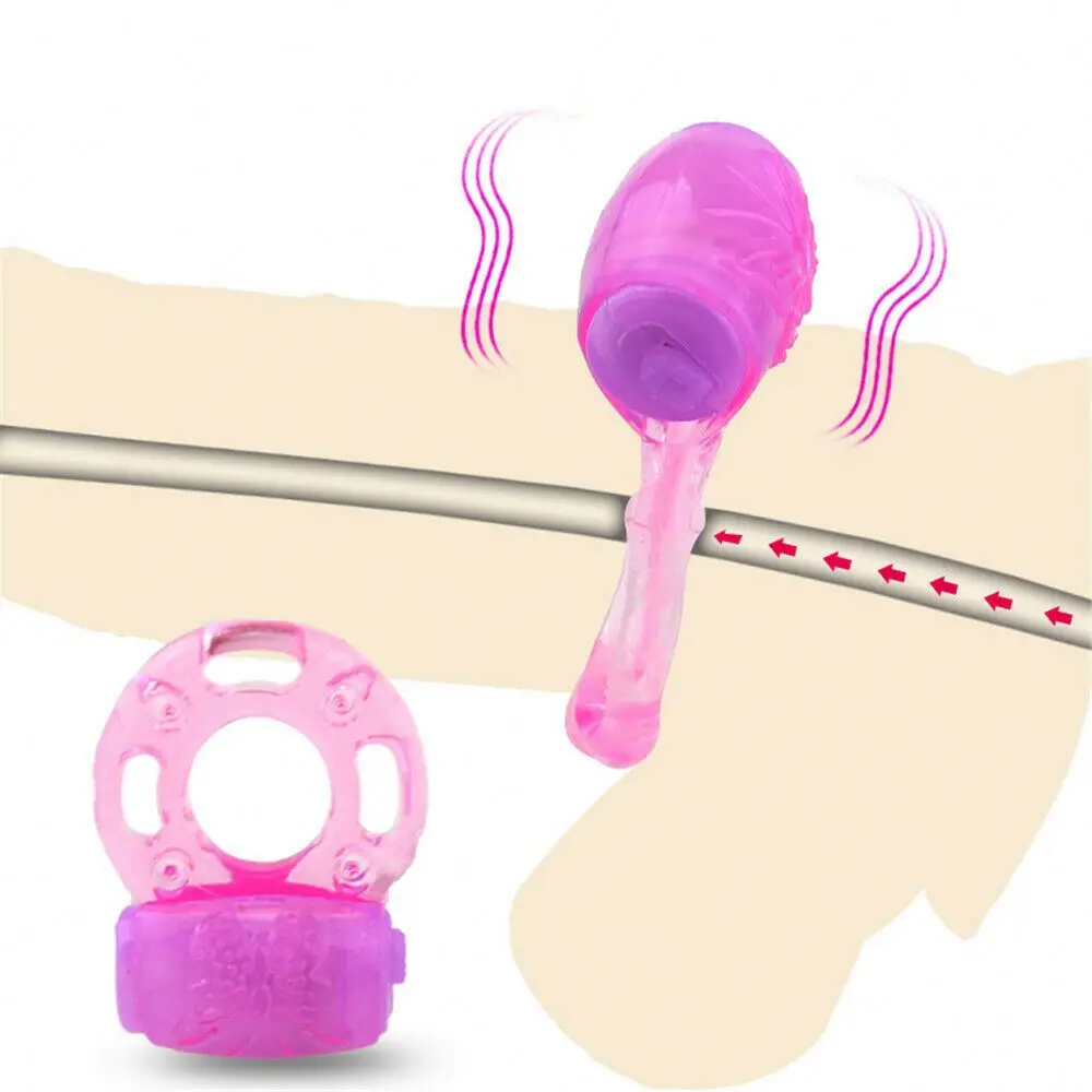 Penis Cock Ring With Vibrator Vibrating Glans Penis Ring For Men Delay Ejaculation