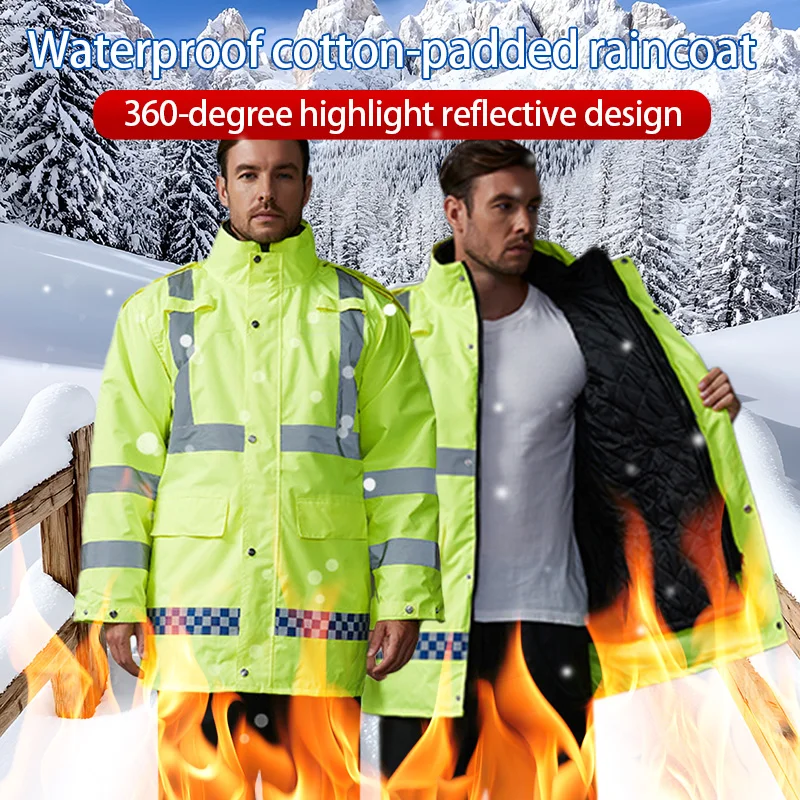 Customized Wholesale High Visibility Reflector Warm Reflective Jacket Reflective Safety Clothing