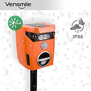
Solar Animal Trap Ultrasonic Outdoor Scarecrow Repeller Monkey Pest Mouse Bird Cat Marten Rodent Scarer Electronic Dog deterrent 