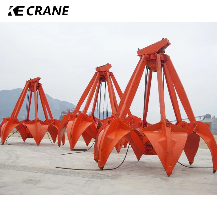 Steel Mill Iron Scrap Clamshell Grab Bucket