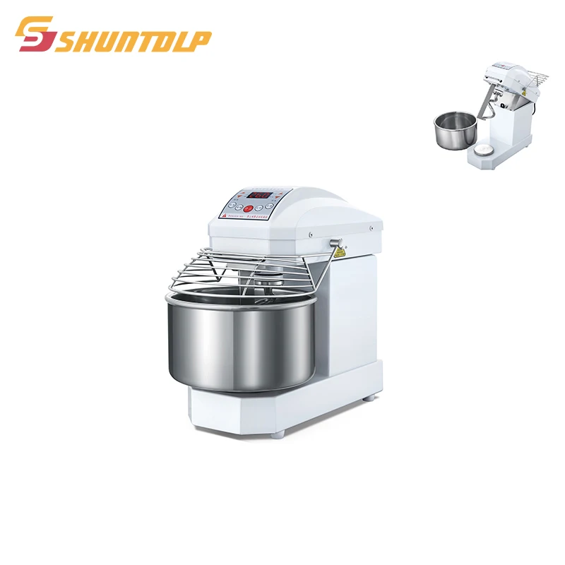 High quality commercial bread flour kneading machine large capacity spiral mixer
