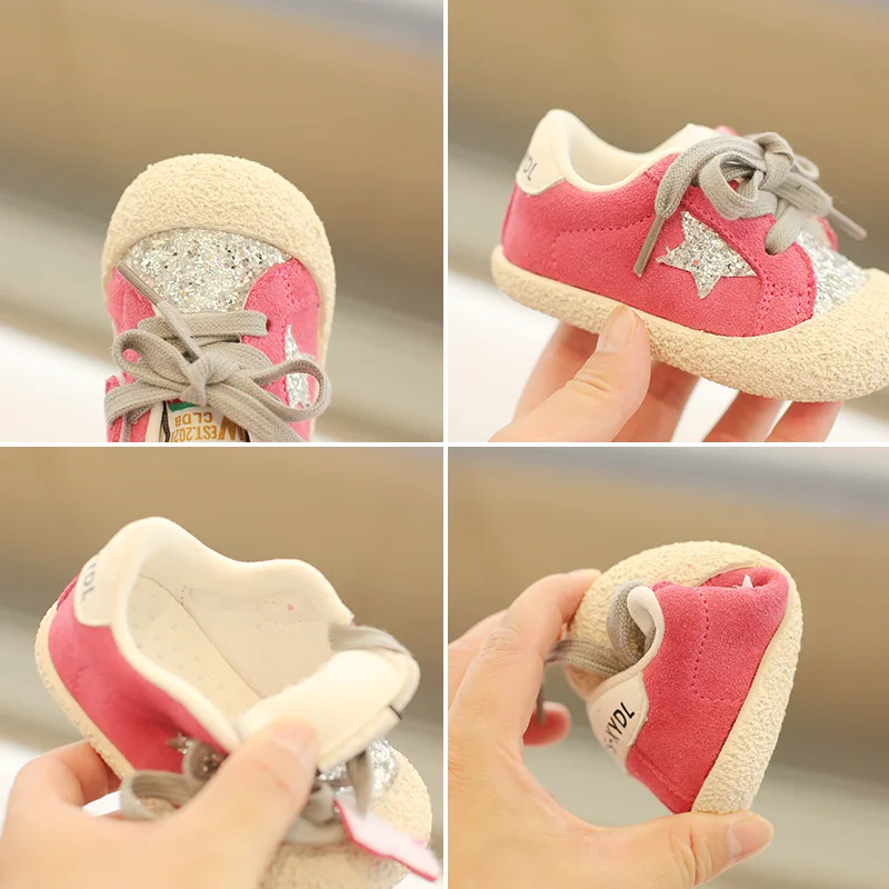 2023 New designers Princess children shoes shoes soft soled non slip walking toddler shoes for girl
