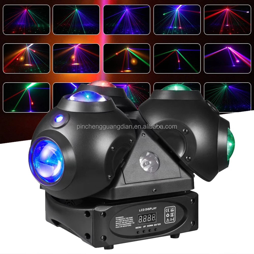 Новая Заводская 180 Вт светодиодная движущаяся головка Rgb лазерный стробоскоп 6*10 Rgbw тройной луч движущийся головной свет