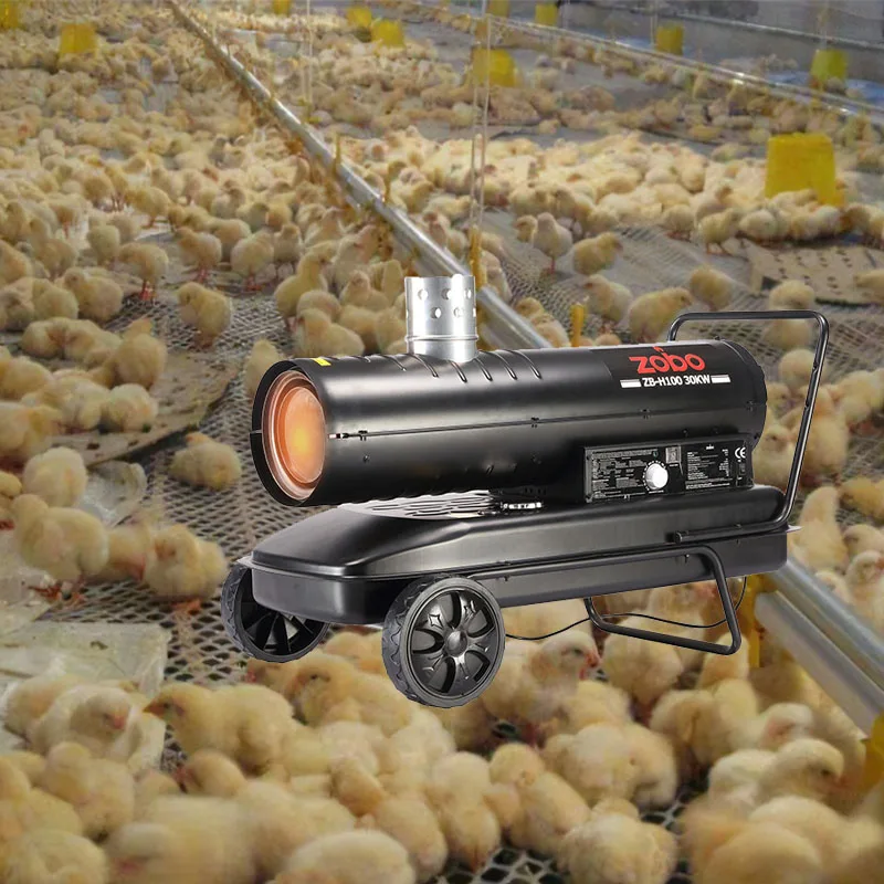 Newest Design 30kw Portable Poultry Chicken brooder Diesel Oil Kerosense Heater Industrial Hot Air Heater for sale