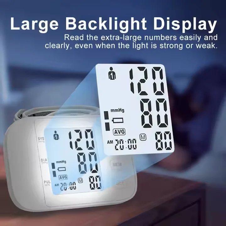 Цифровой мини-Монитор артериального давления на запястье сертифицированный ROHS ручное/электрическое питание металлический BP с пластиковыми компонентами