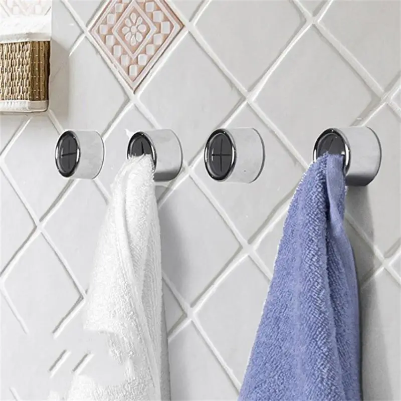 Self Adhesive Towel Plug Holder Wall Mounted Bathroom Towel Hook Storage Rack Waterproof Kitchen Rag Dishcloth Clip Organizer