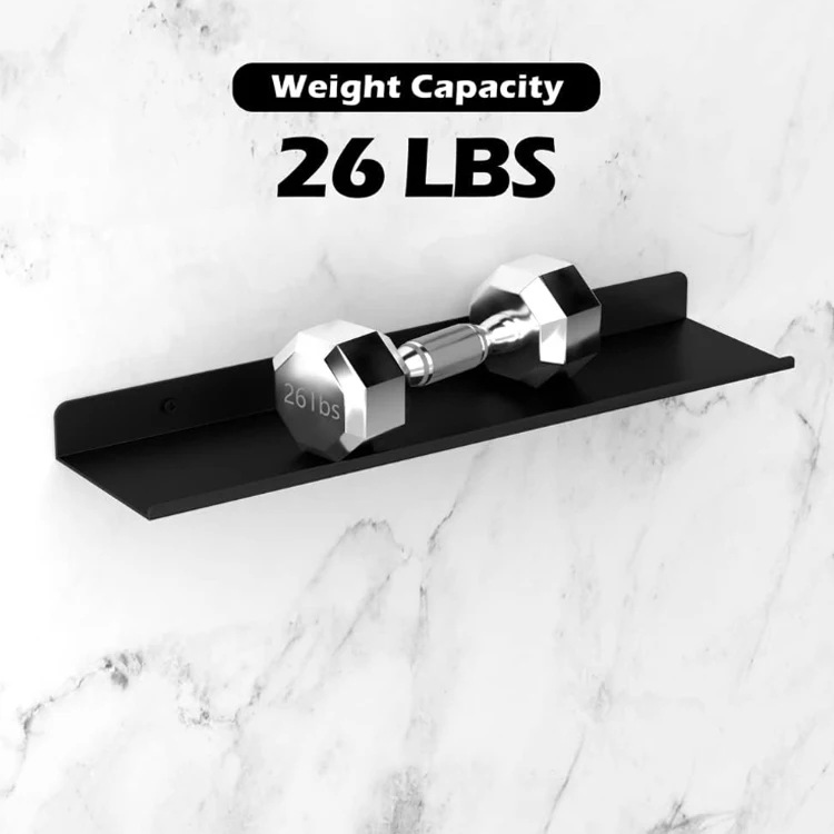 Wall Mount Wall Shelf Bathroom Kitchen Organizer Stainless Steel Metal Floating Shelf Storage Shelf