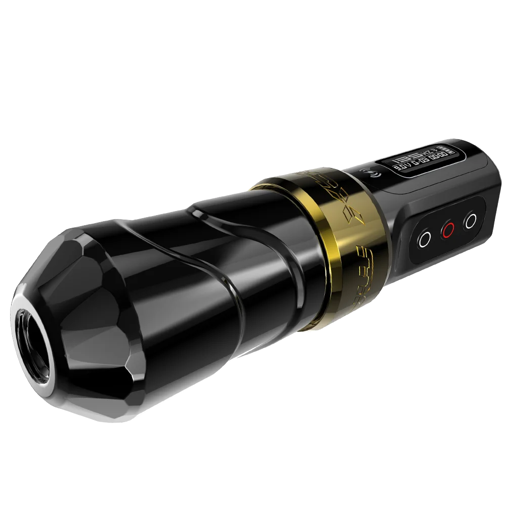 Original FK Irons Wireless Tattoo Pen Single Battery Gold 3.2/4.0/4.5mm Stroke Flux Max Wireless Tattoo Machine