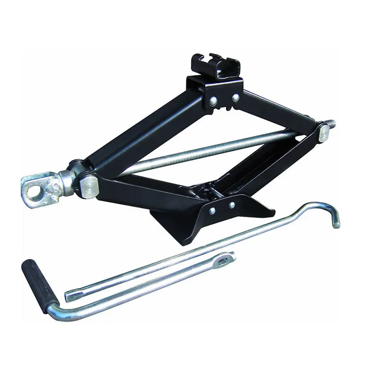 1T Vertical Mechanical 12v Electric Scissor Jack Scissors Car Jacks Lab With Transferable Pad