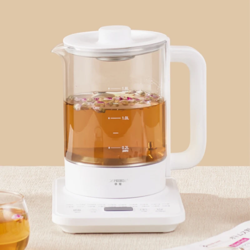 Multifunction smart kettle white tea pots High Borosilicate Temperature Adjustable Fast Boil Cordless Electric Kettle