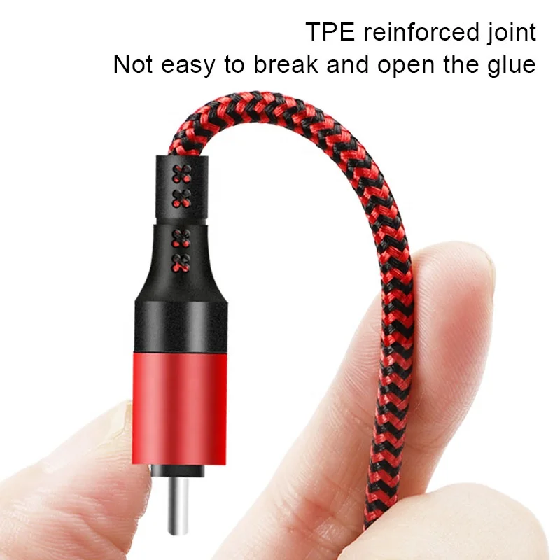 2021 New The Best Nylon Braided 1.2M 5 IN 1 Fast Charge Multi USB Charger Charging Cable For iPhone Android Phone Tablet