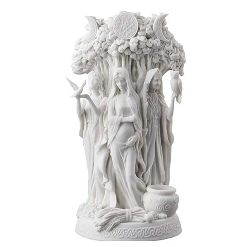 16cm Resin Statue Greece Religion Triple Goddess Maiden Mother & The Crone Statue Sculpture Deities